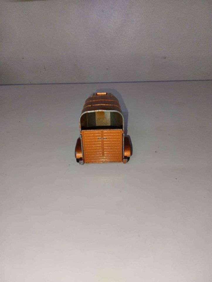 Vintage - Rice Gt Britain Beaufort Double Horse Box Metal Toy Trailer Corgi Pony Club