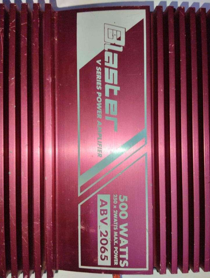Blaster - V Series Power Amplifier - 500 WATTS - 250 X 2WATTS MAX. POWER (ABV 2065)