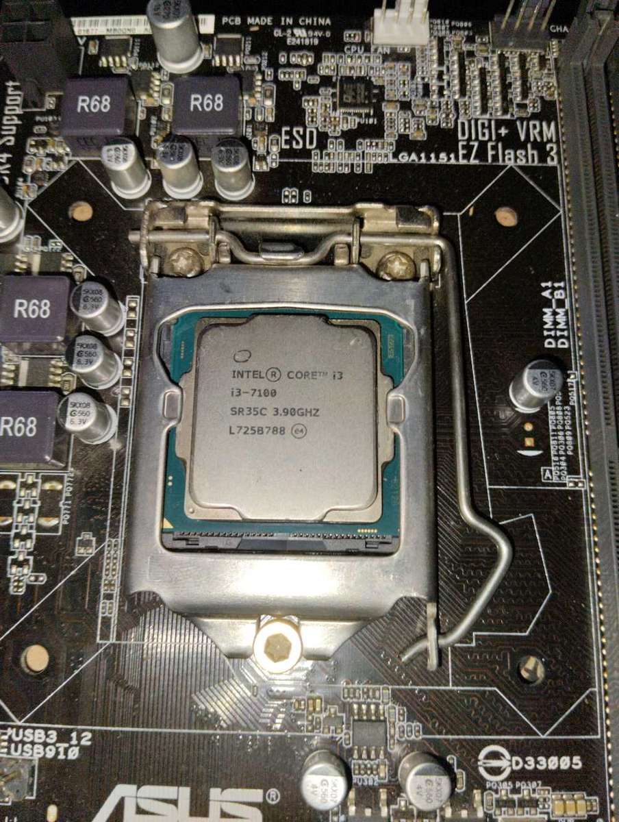 7th gen i3 7100 Combo**Asus H110M-R Motherboard**