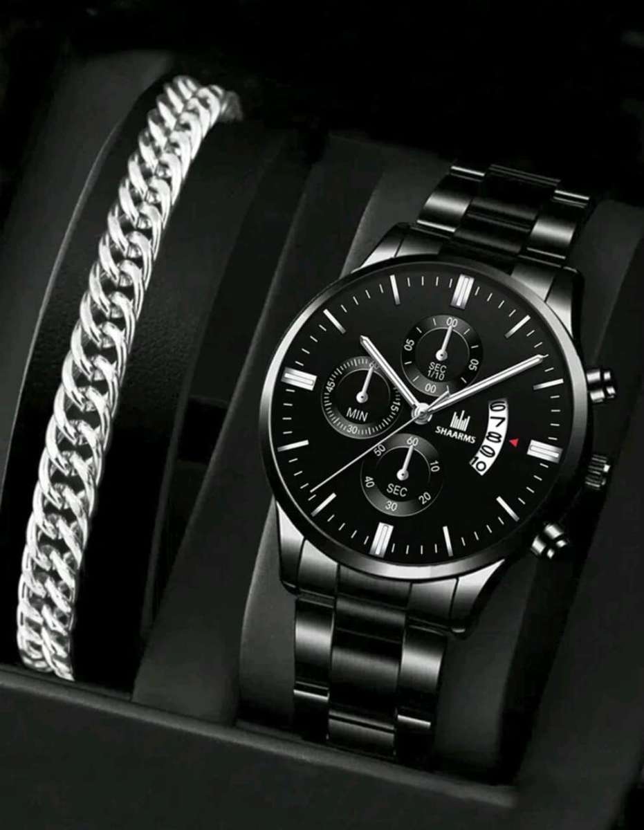 Men watch and bracelet set