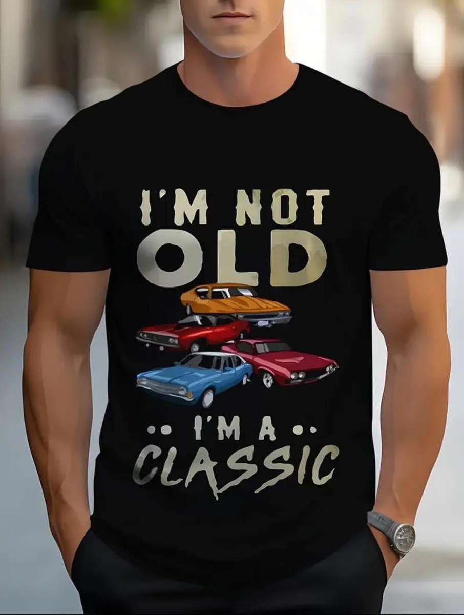 Men's large printed T shirt