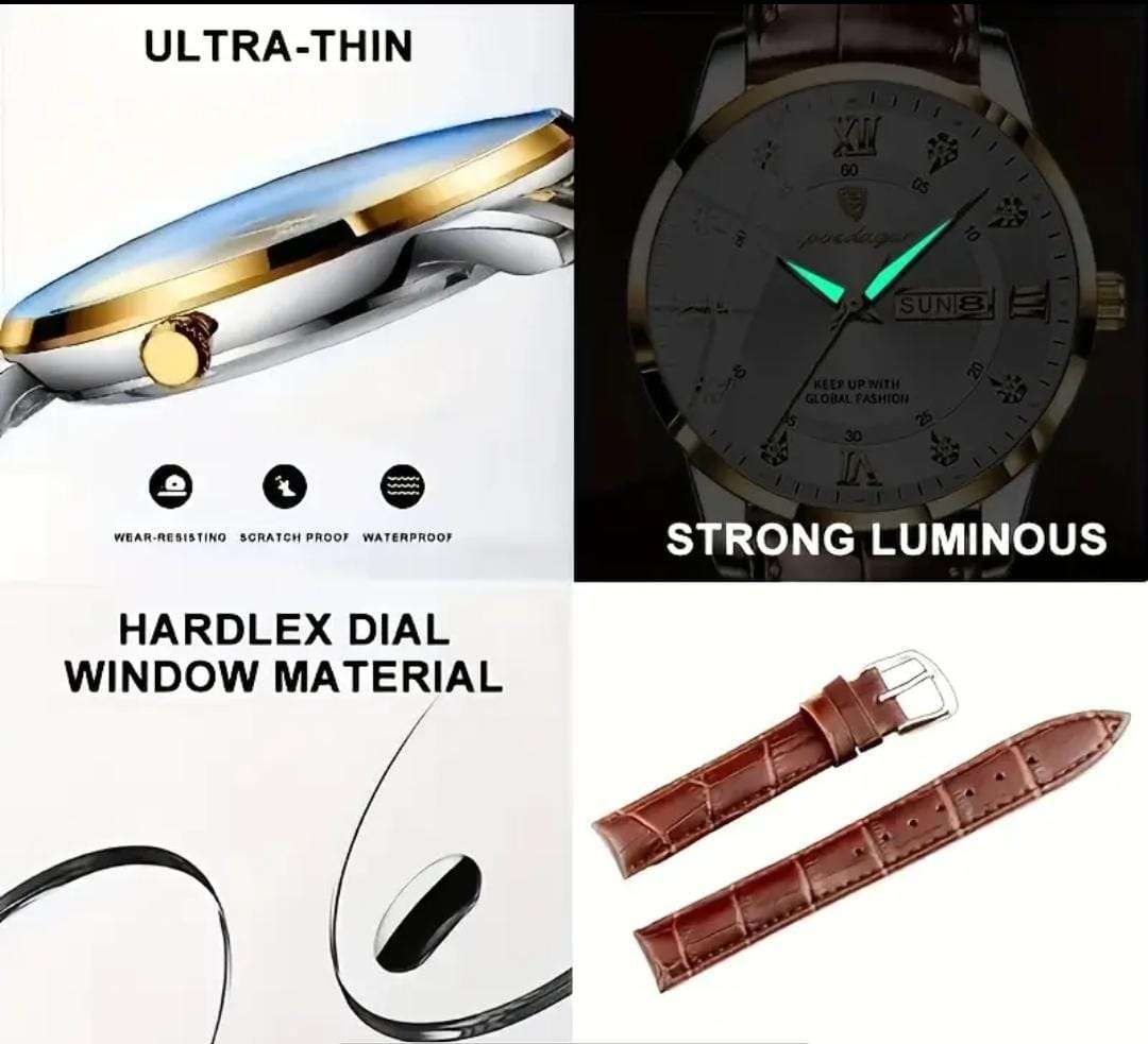 Poedagar mens luxury watch
