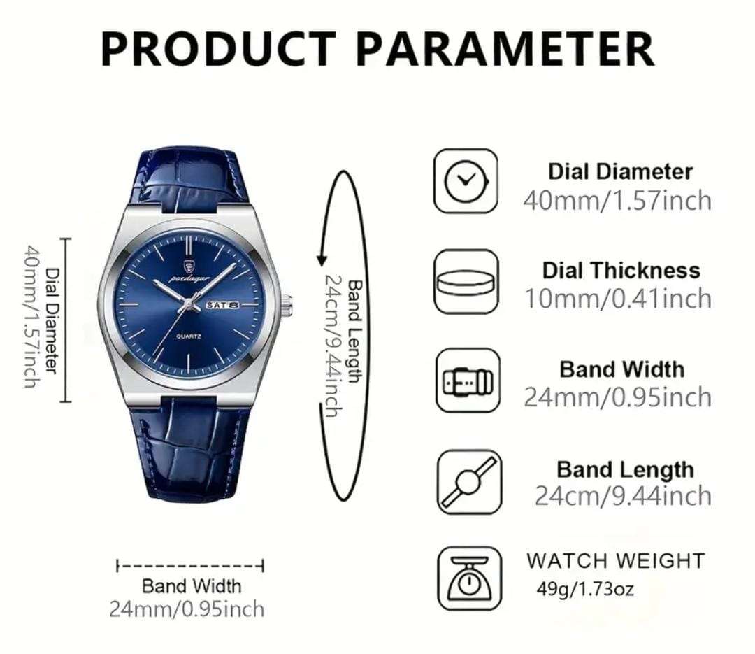 Poedagar mens luxury watch