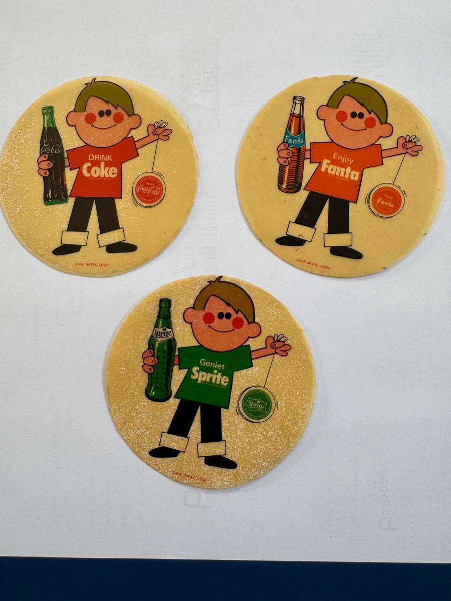 Old Coke Sprite and Fanta Yoyo stickers