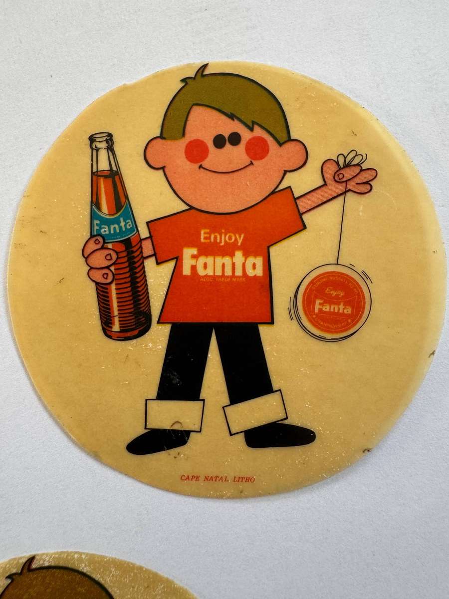 Old Coke Sprite and Fanta Yoyo stickers