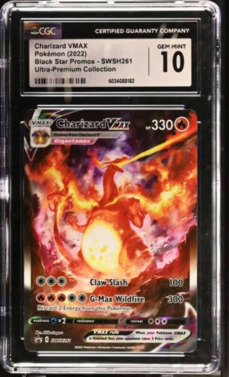 Charizard VMAX SWSH261 Full Art Black Star Promo CGC 10 Graded Card Gem Mint