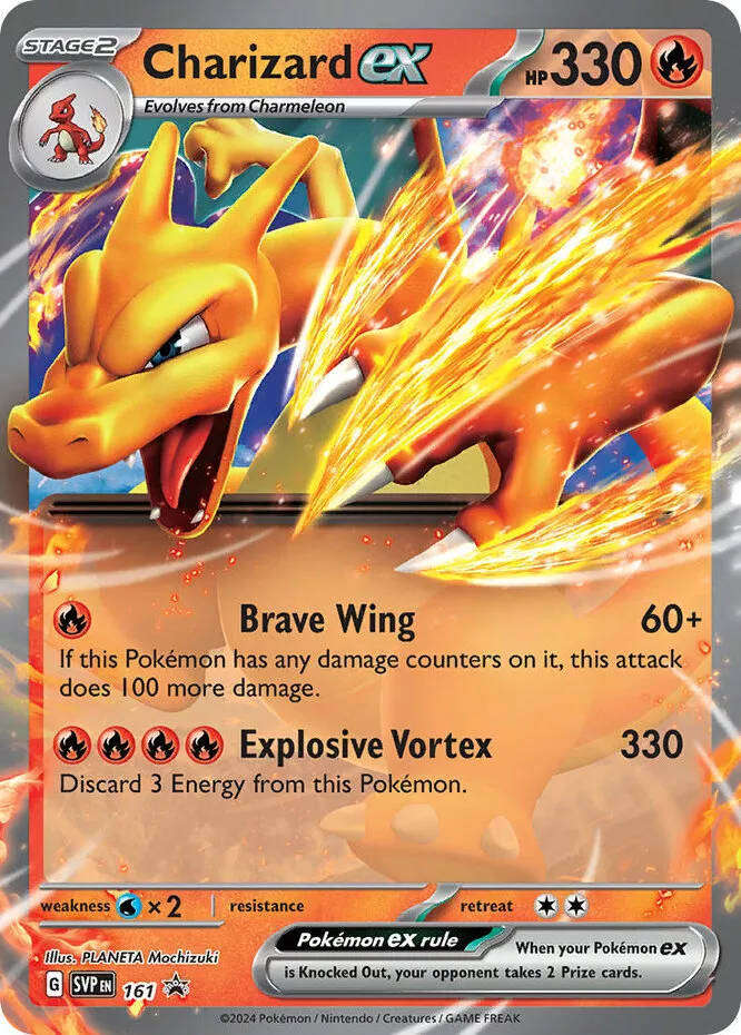 Charizard EX SVP 161 - Scarlet & Violet - Pokémon TCG - Mint