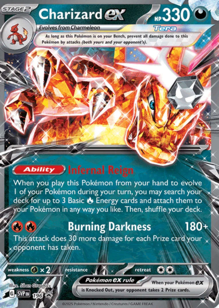 Charizard EX SVP196 - Ultra Rare Promo - Mint