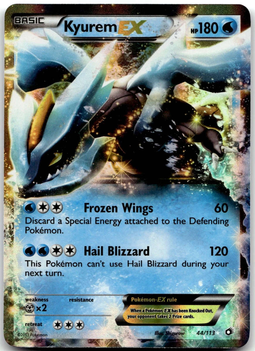 Kyurem EX 44/113 Legendary Treasures Pokemon Card - MINT