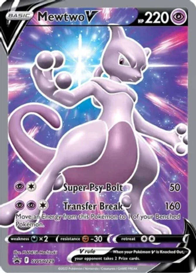Mewtwo V - SWSH229 Black Star Promo Pokemon Card - MINT