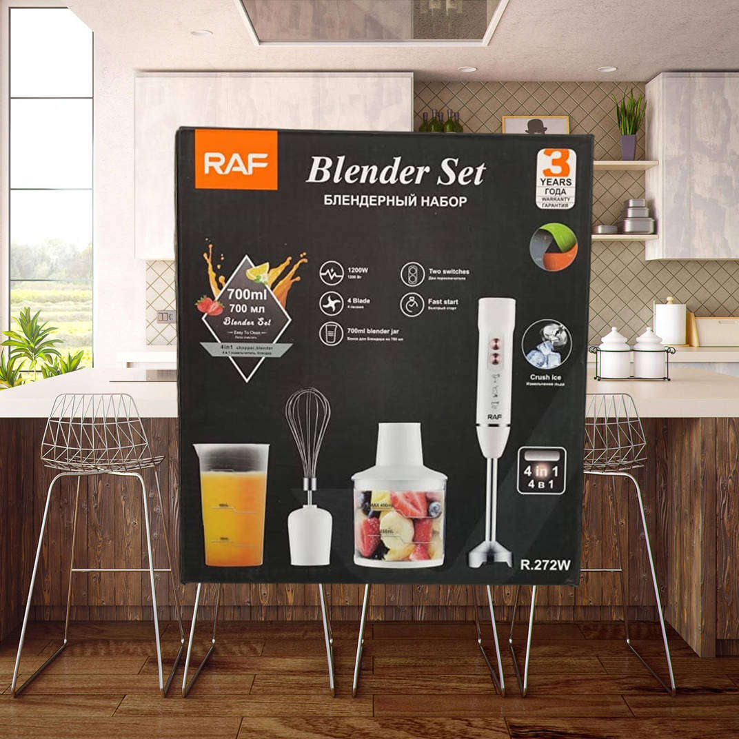 RAF 4 IN 1 Hand Blender 1200W (R.272W)