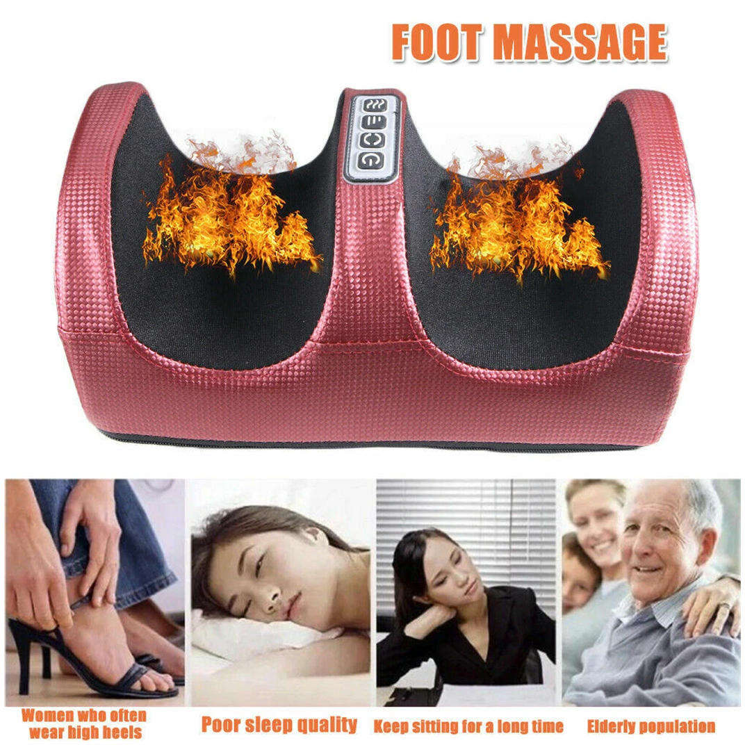 Car and home dual-use full coverage foot and leg massager gold