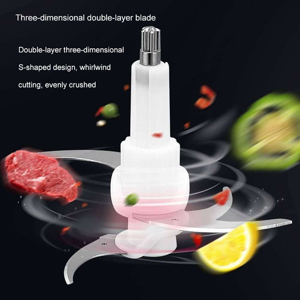 2-Liter Stainless Steel & Glass Meat Grinder / Food Processor