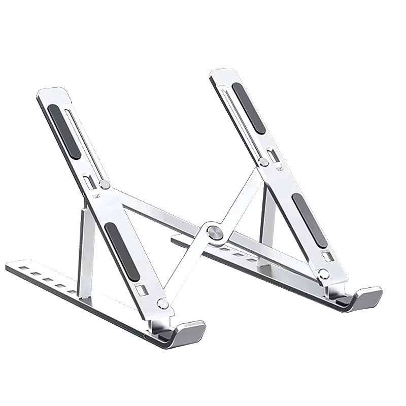 Portable aluminum alloy laptop stand adjustable foldable lifting cooling