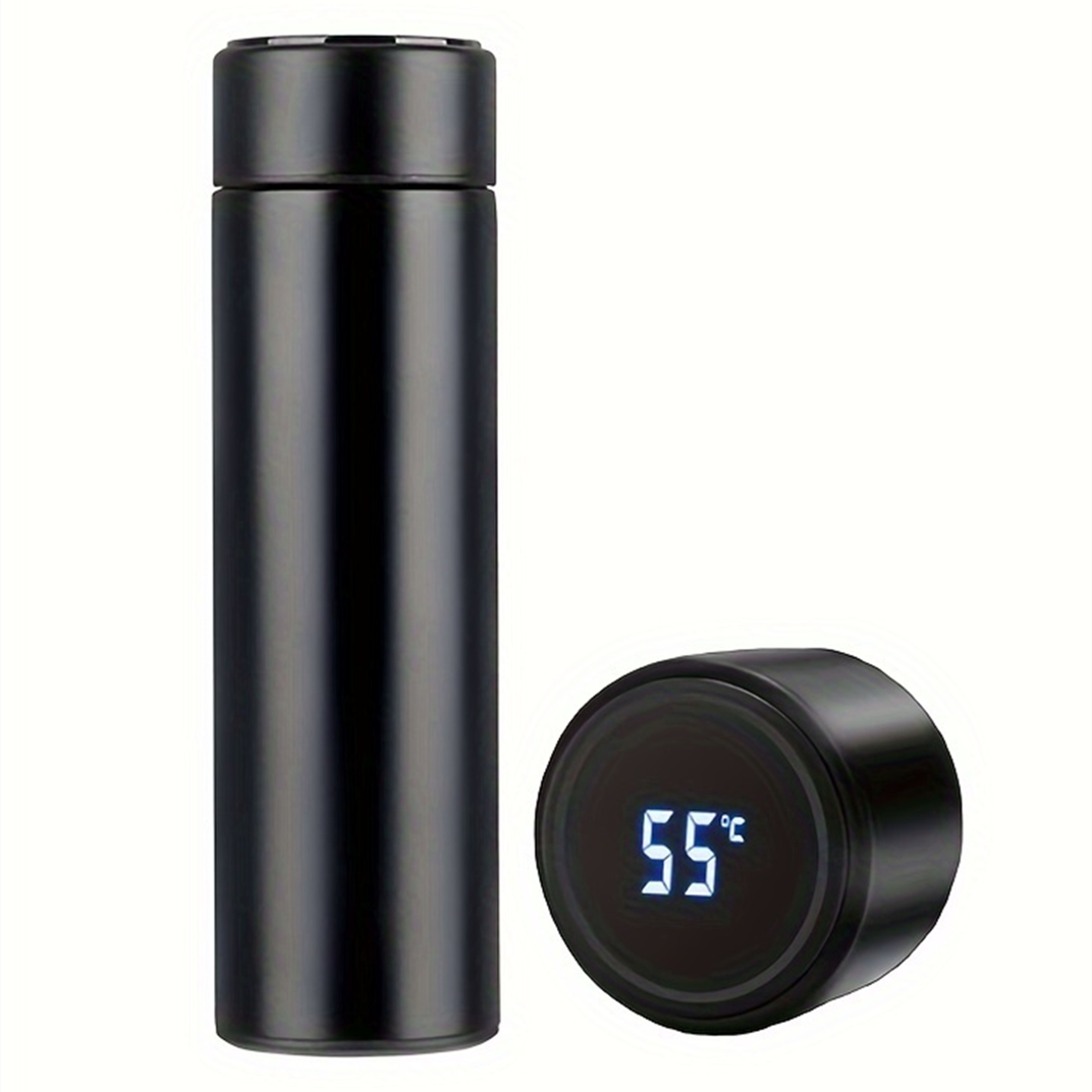 Double wall thermos cup with LED temperature display