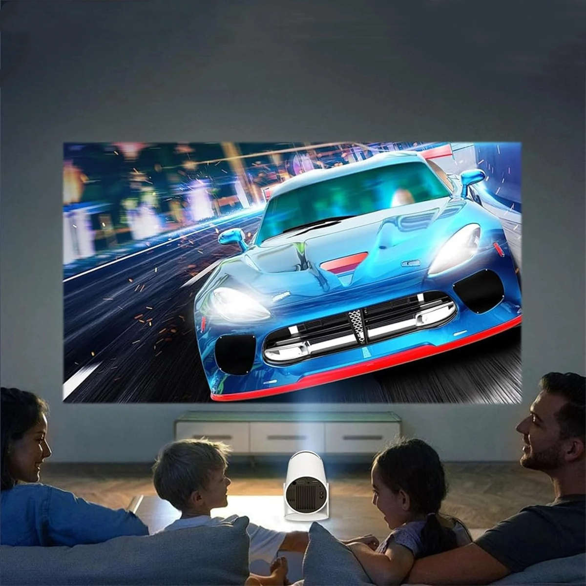 Portable  Cylindrical Projector Mini Home Video Theater