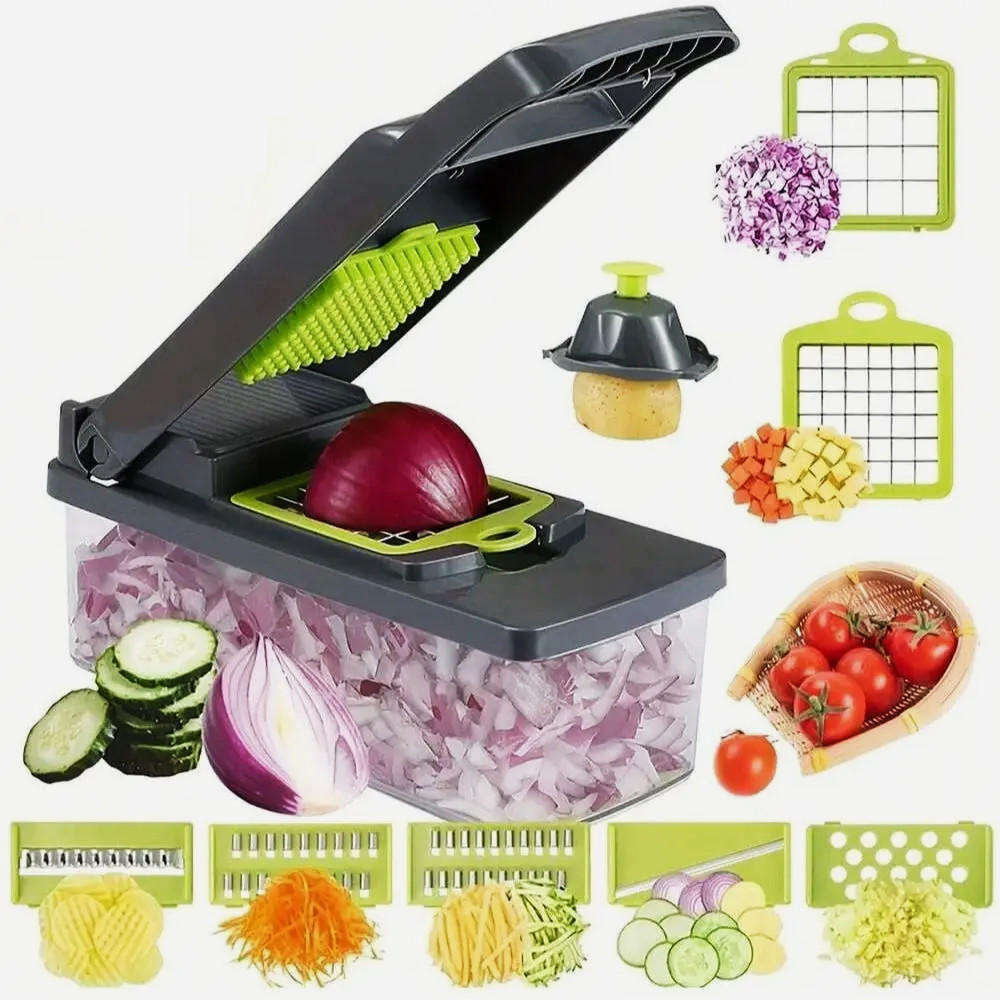14pcs Multi-function Vegetable Chopper Slicer