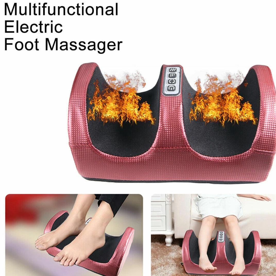 Car and home dual-use full coverage foot and leg massager gold