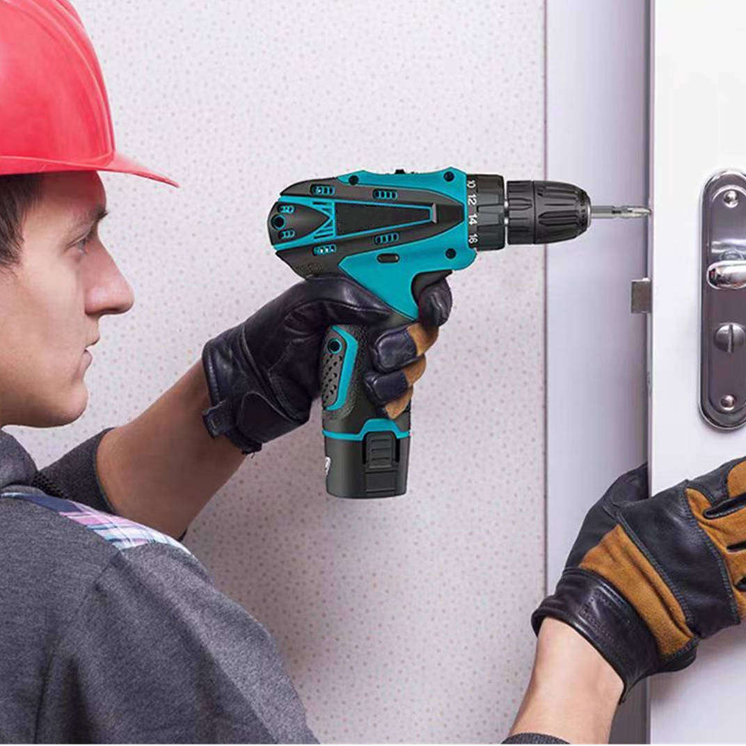 12V Cordless Drill Dual Battery Tool Kit for Home Repair