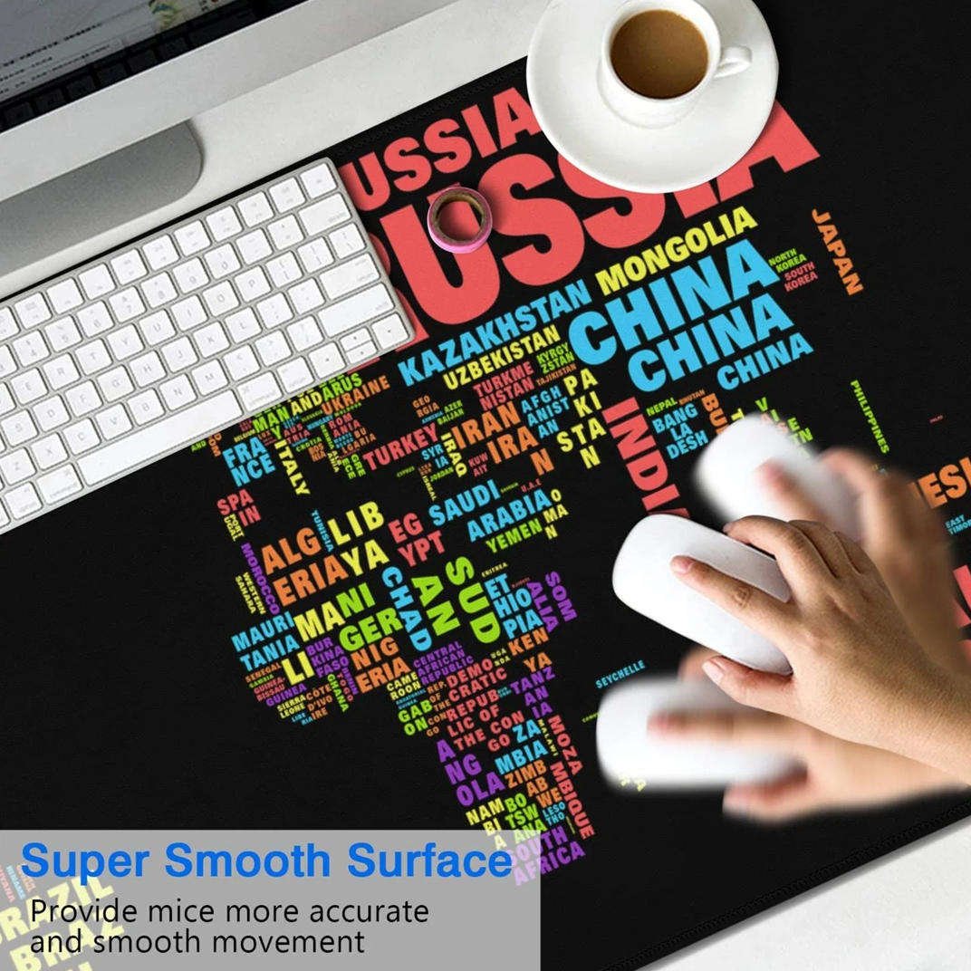 Extra large non-slip desktop mouse pad rubber mouse pad