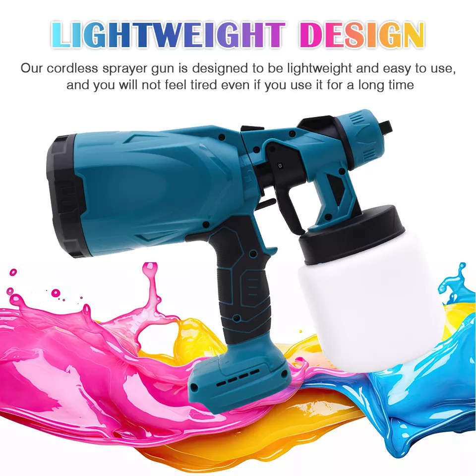 Portable Cordless Powerful Brushless Paint Spray Gun High Pressure Paint Sprayer