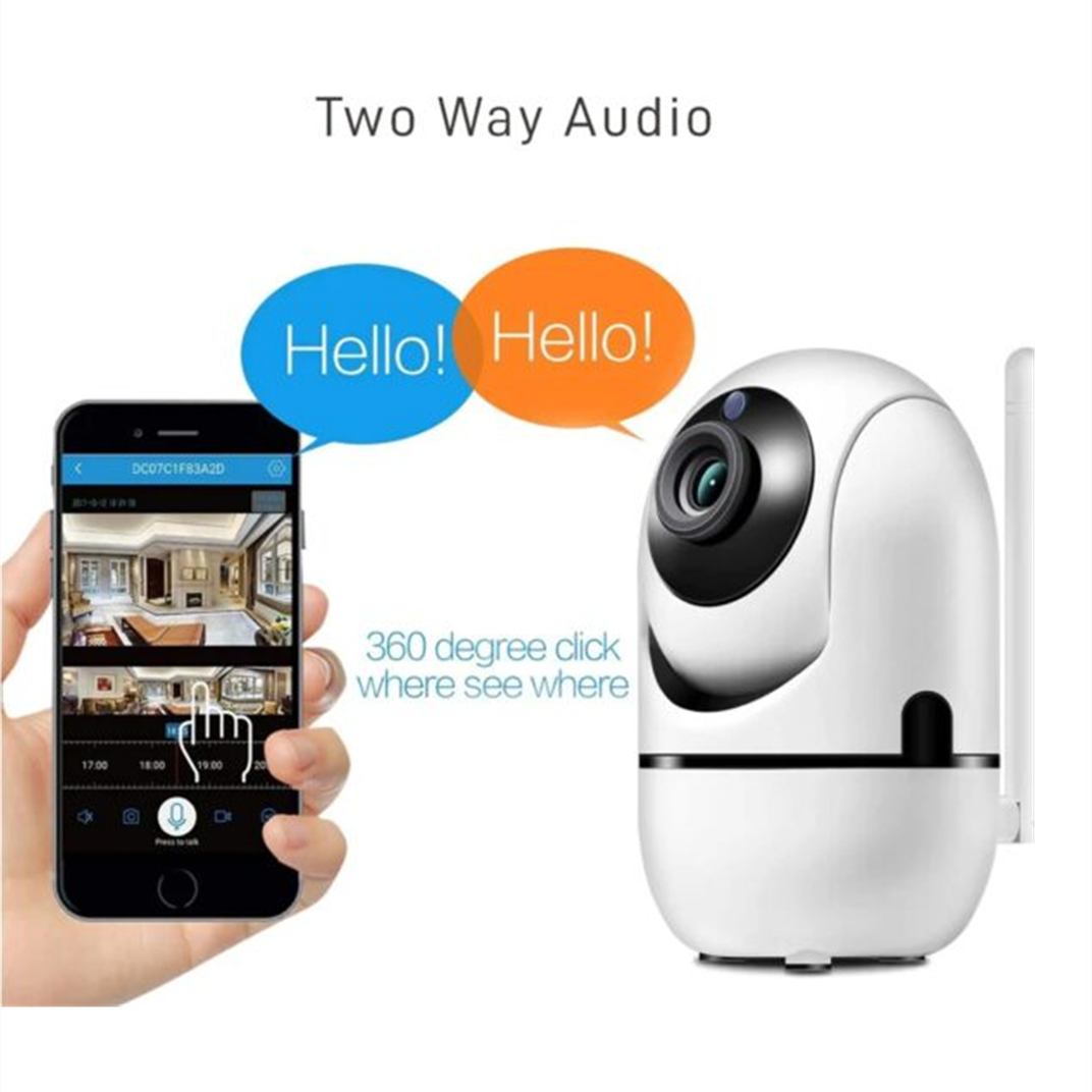 Wifi Nanny Camera IP Wireless Security Camera with HD Night Vision/Two-Way Audio/Motion Detection