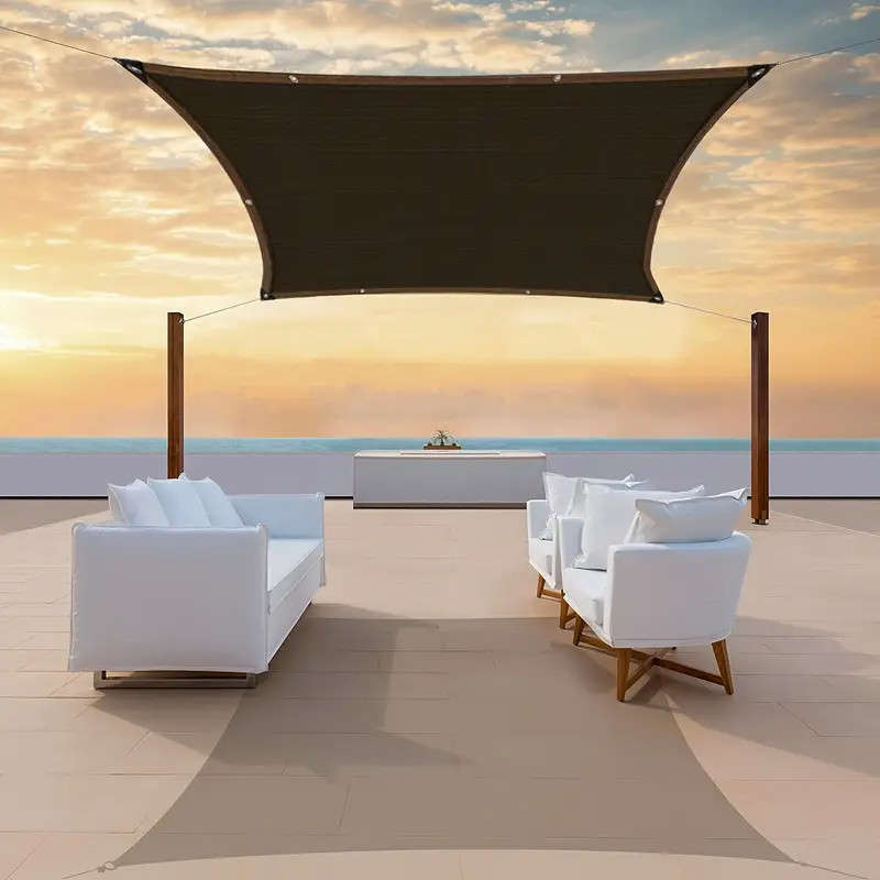 2m*4m black sunshade net anti-ultraviolet suitable for outdoor balconies, courtyards and greenhouses