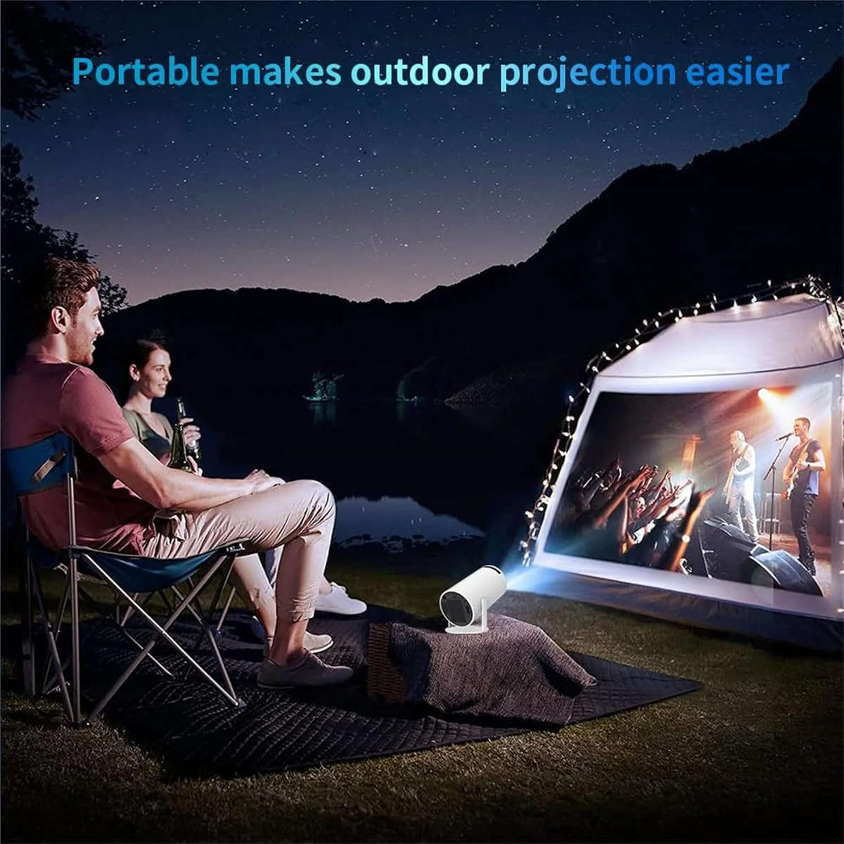 Portable  Cylindrical Projector Mini Home Video Theater