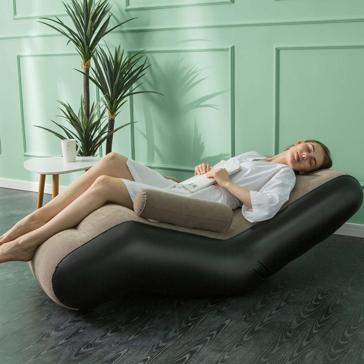 Inflatable Lounger Sofa Indoor/Outdoor Travel Camping Picnic Lounger