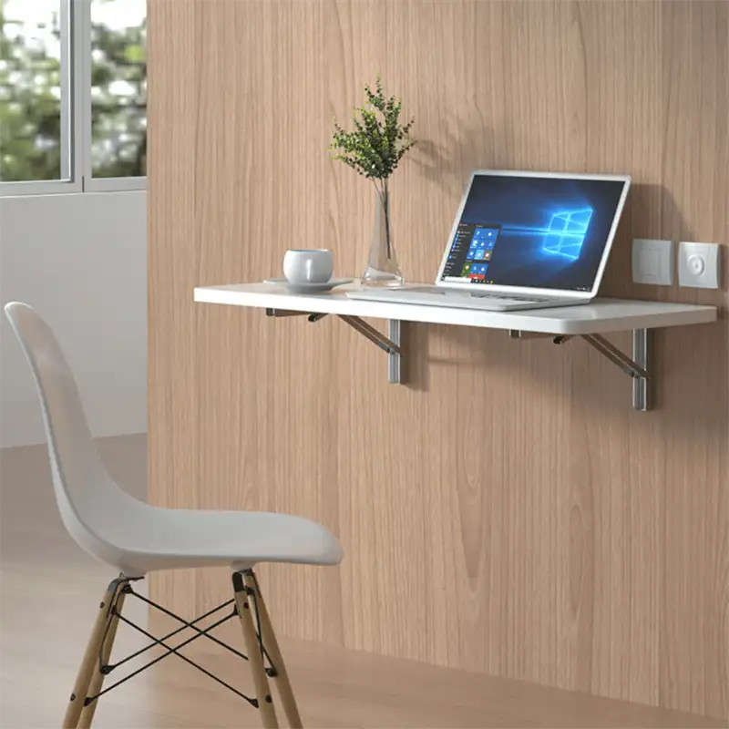 2x Wall Mount Brackets Sturdy Folding Shelf Brackets for DIY Table Work