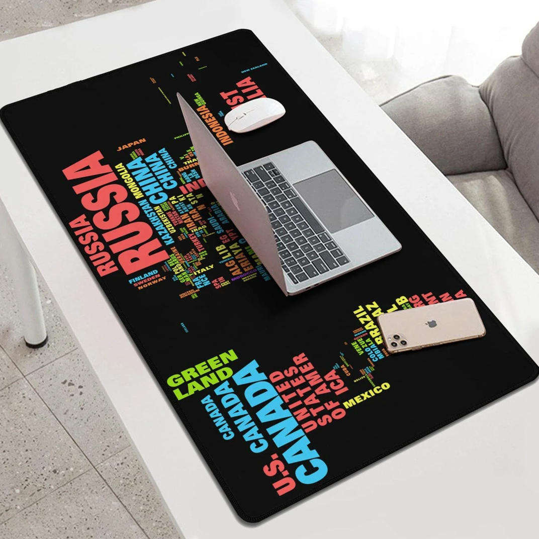 Extra large non-slip desktop mouse pad rubber mouse pad