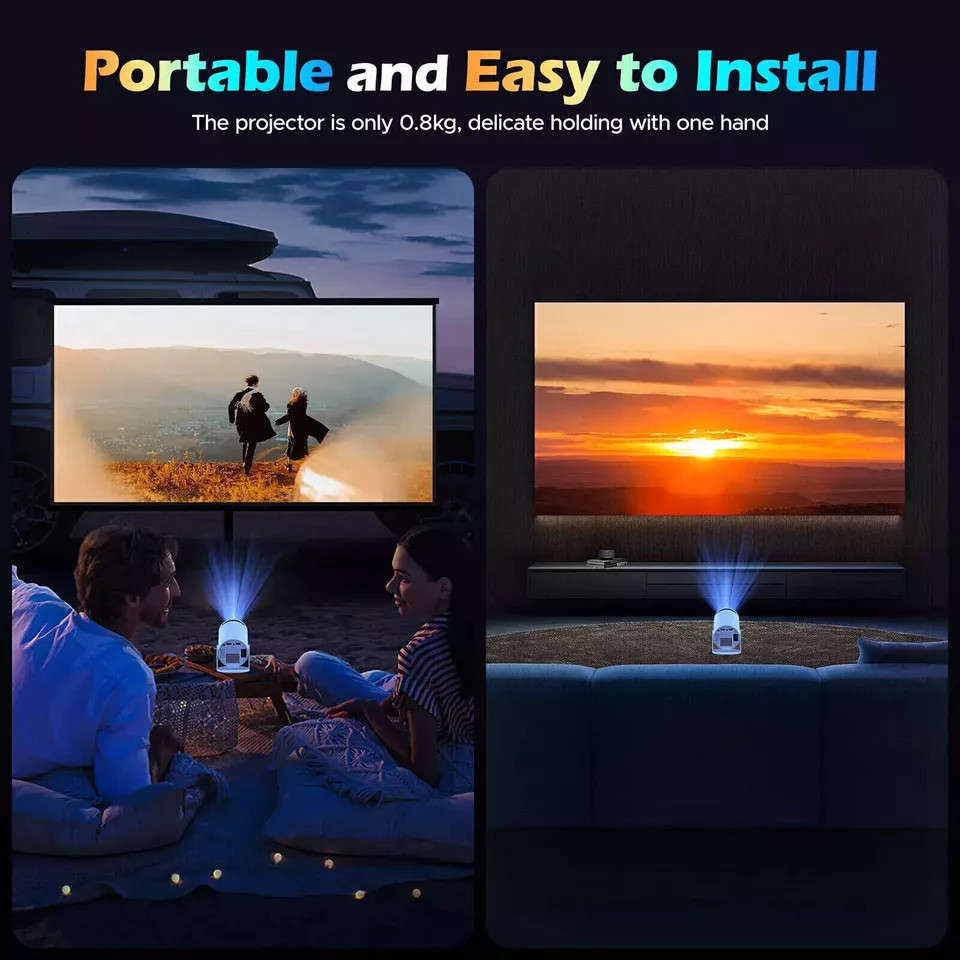 Portable  Cylindrical Projector Mini Home Video Theater