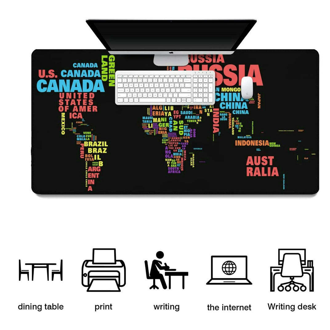 Extra large non-slip desktop mouse pad rubber mouse pad