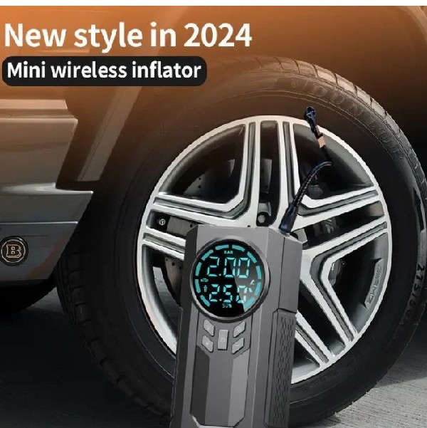 60W Large Capacity Battery Portable Air Compressor Multi-Function Four-in-One Air Pump