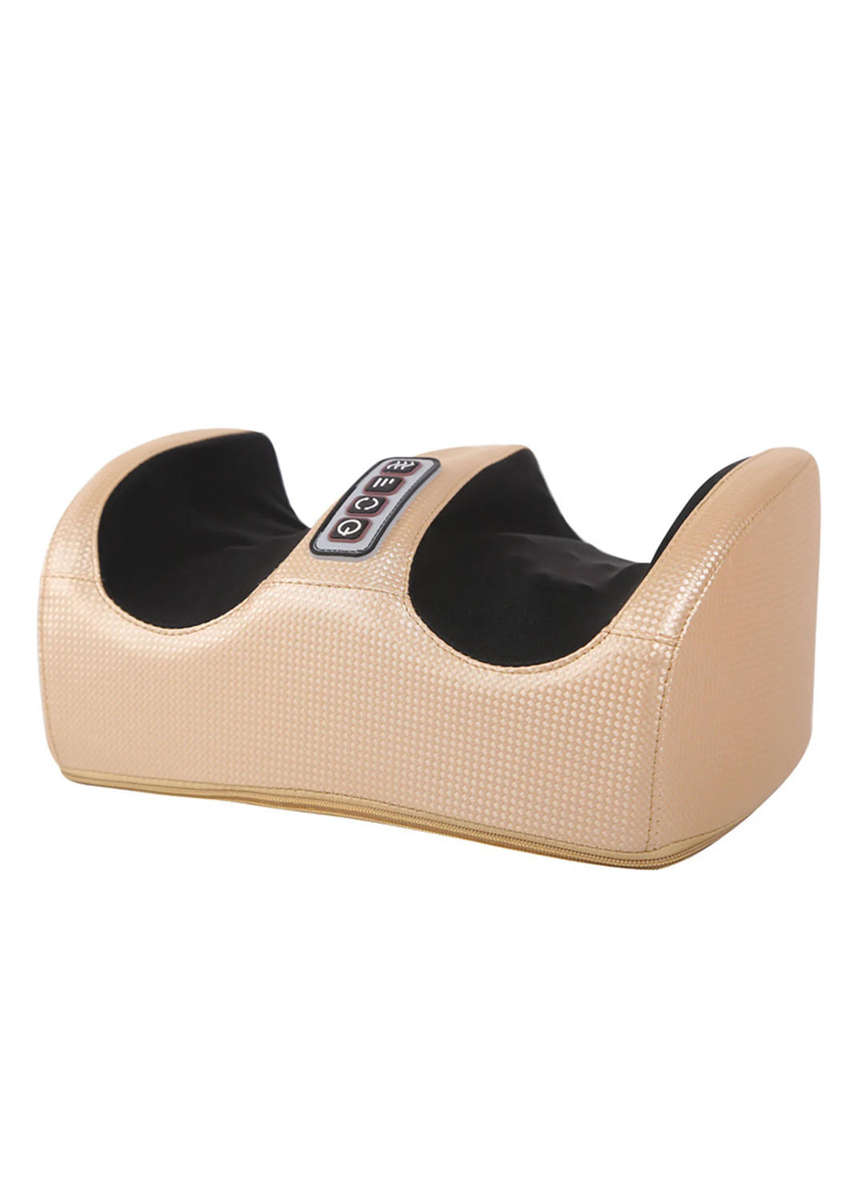 Car and home dual-use full coverage foot and leg massager gold