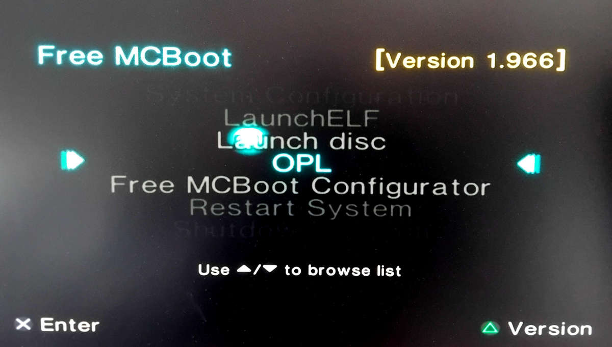 PS2 Free McBoot / FreeMcBoot FMCB Playstation 2 Memory Card v1.966