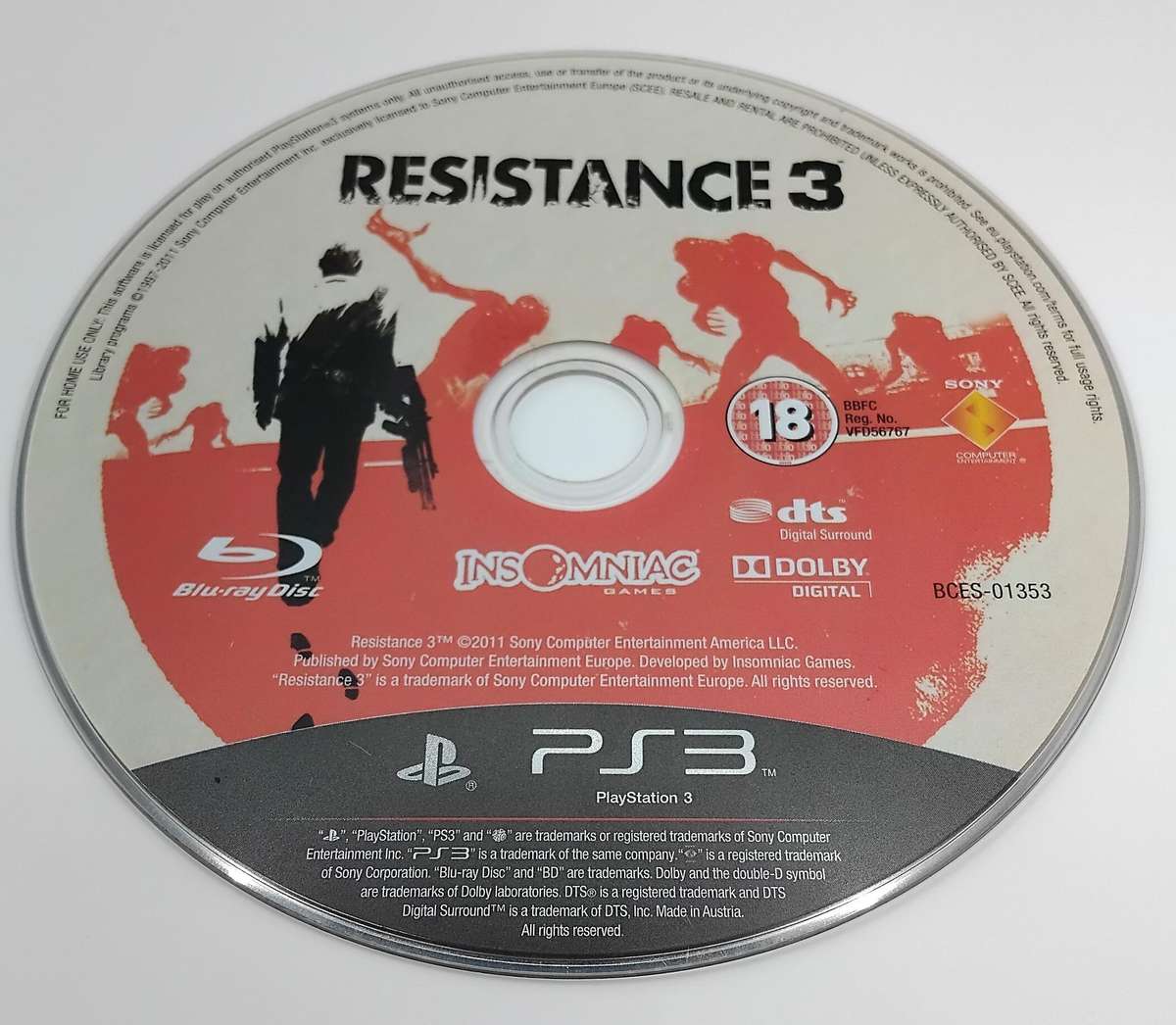 PS3 Game Collection (10 Games, Discs Only) C/W Sony Disc Binder