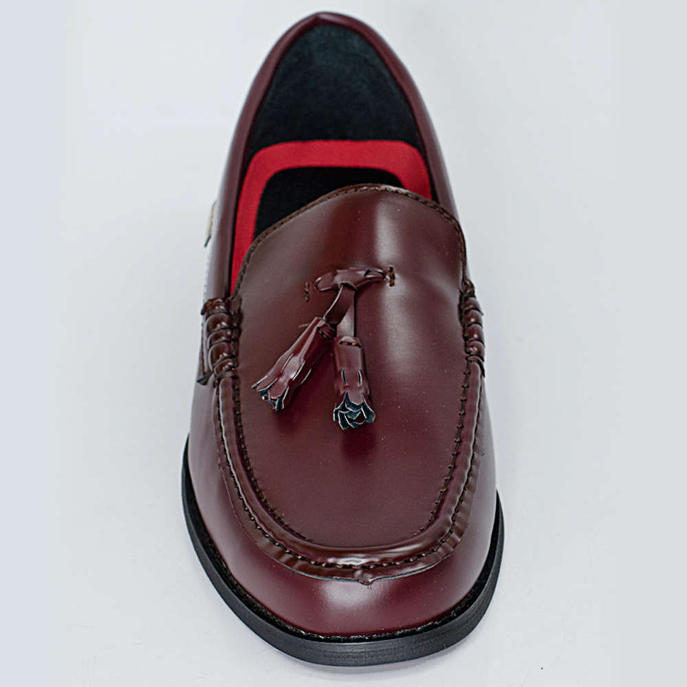 KG BA1002 BURGUNDY HI-SHINE MATTE MOCCASINS