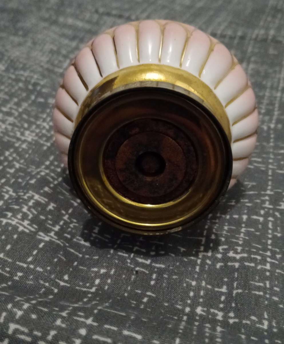 Vintage Capodimonte out of Grandma's Attic Salt Shaker and Pepper Mill High Relief Italy. Need TLC