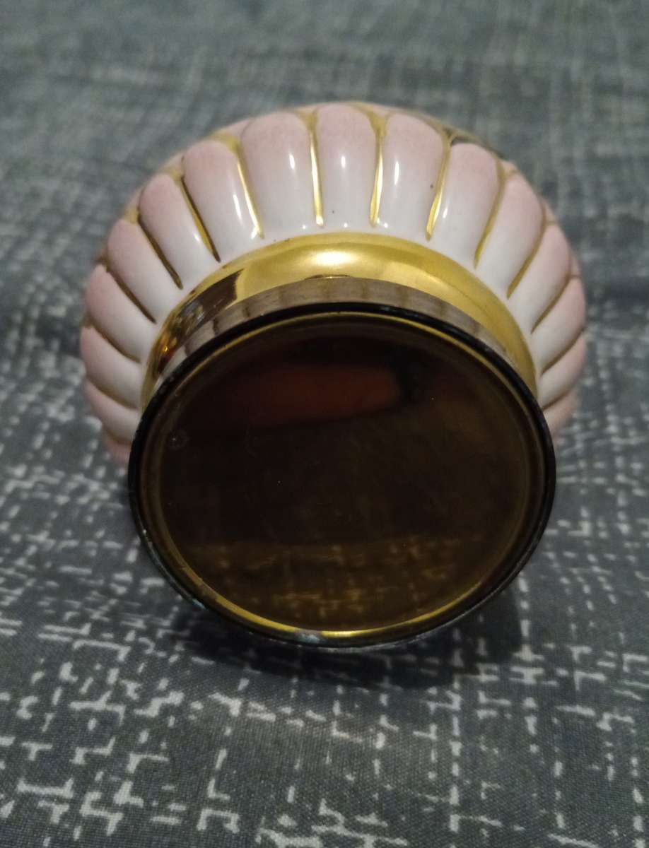 Vintage Capodimonte out of Grandma's Attic Salt Shaker and Pepper Mill High Relief Italy. Need TLC