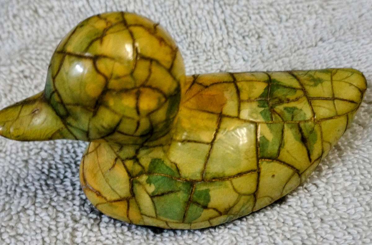 Very Old Fine Art Collectable Pair Miniature Glazed Ducklings. Out of Grandma's Showcase