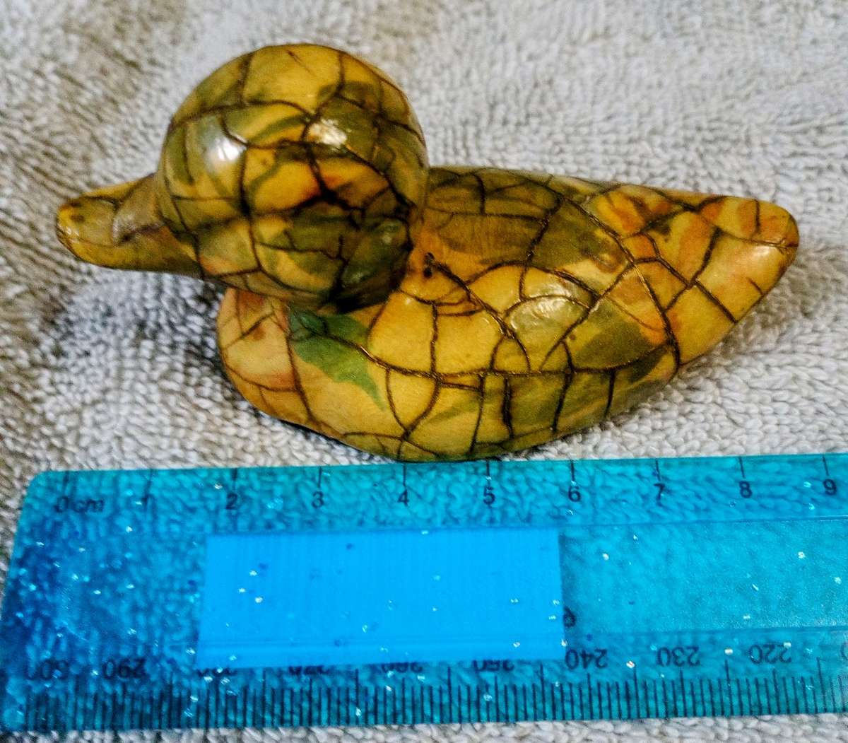 Very Old Fine Art Collectable Pair Miniature Glazed Ducklings. Out of Grandma's Showcase