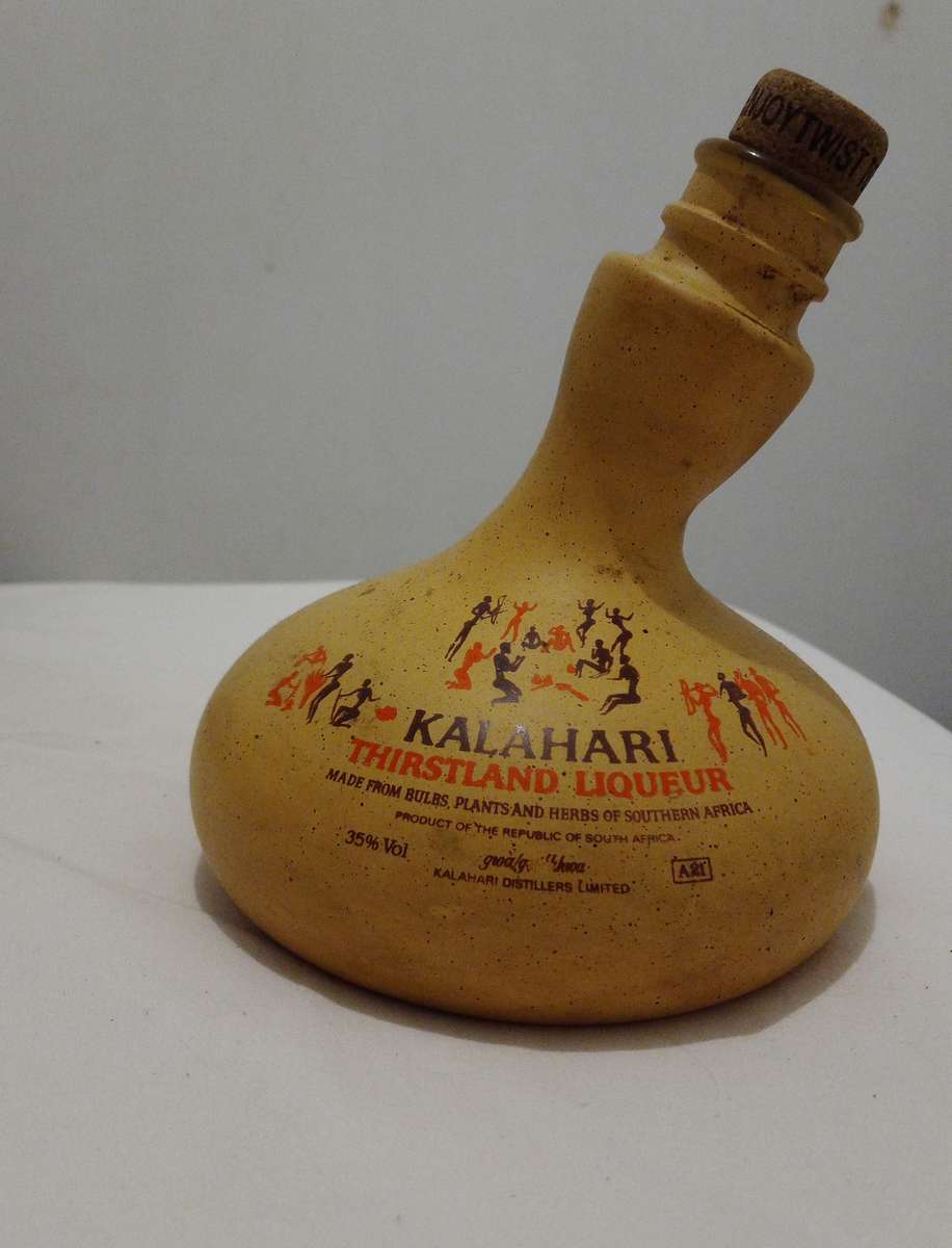 Collectable Kalahari Thirstland Liqueur Bottle. Empty