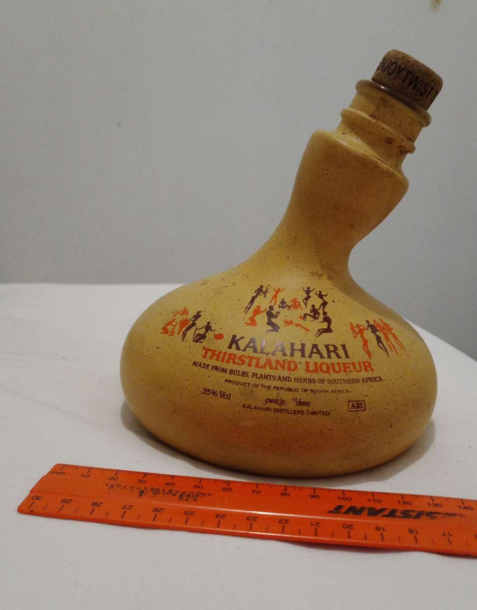 Collectable Kalahari Thirstland Liqueur Bottle. Empty