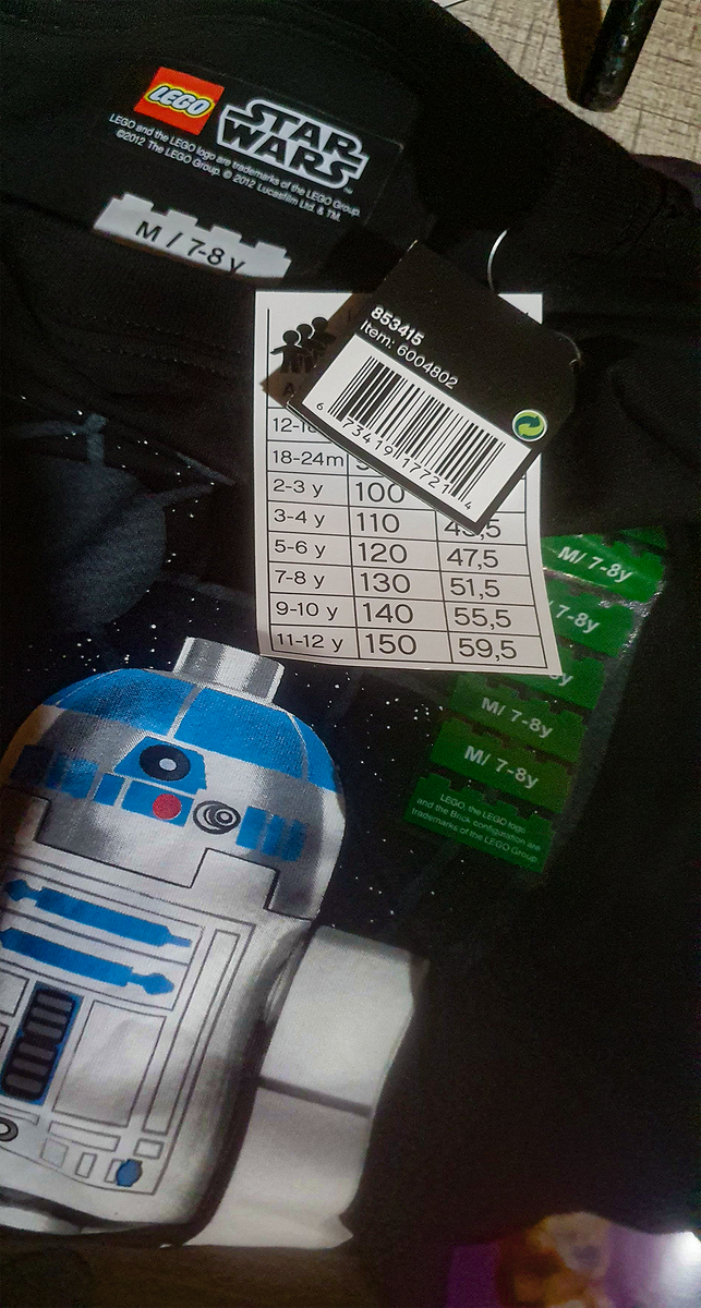 LEGO T-shirt branded merchandise clothing (7-8yrs)