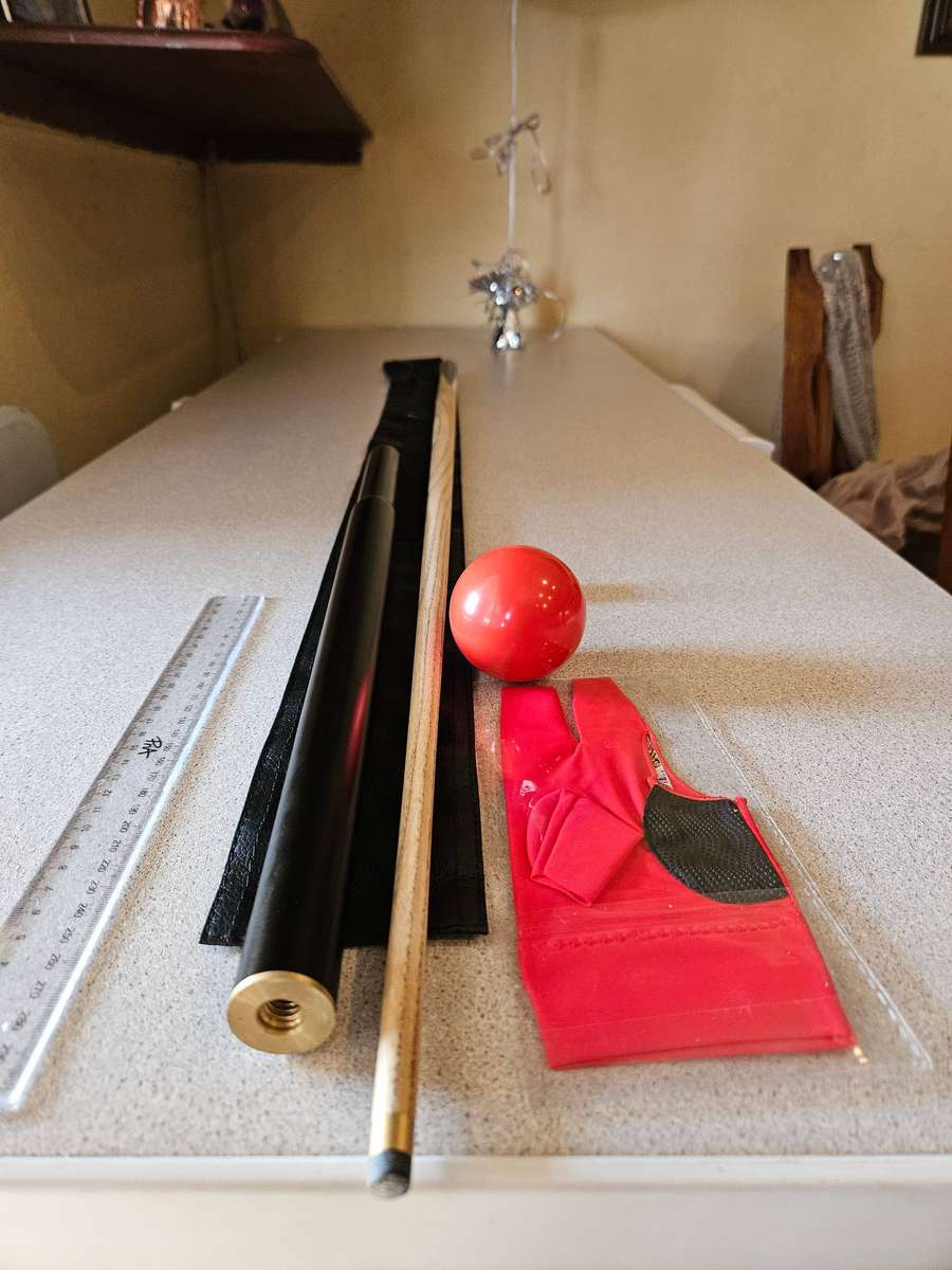 Premium 3/4-PC VanQS Handmade Billiard Snooker Cue (with Extension)  9mm Tip Size (145cm) + Extras