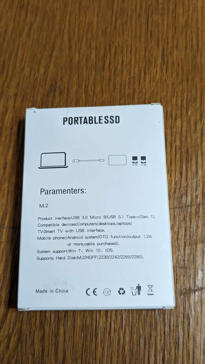 4TB-ULtra thin  Portable SSD Type-C USB 3.1 External Drive