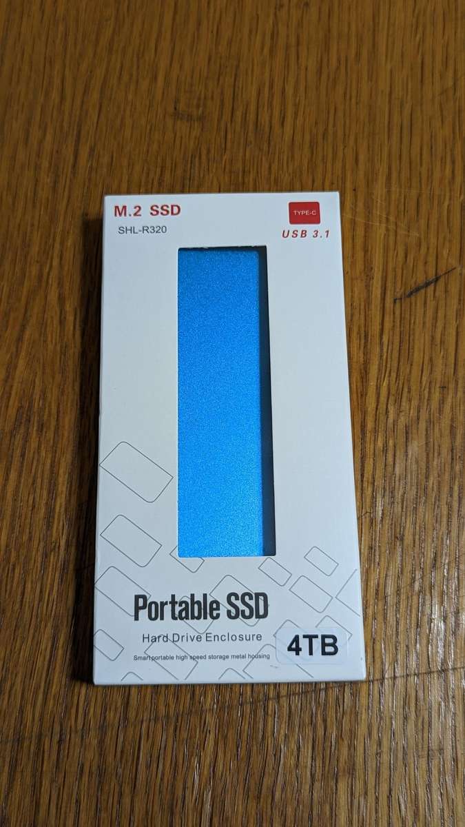 4TB-ULtra thin  Portable SSD Type-C USB 3.1 External Drive