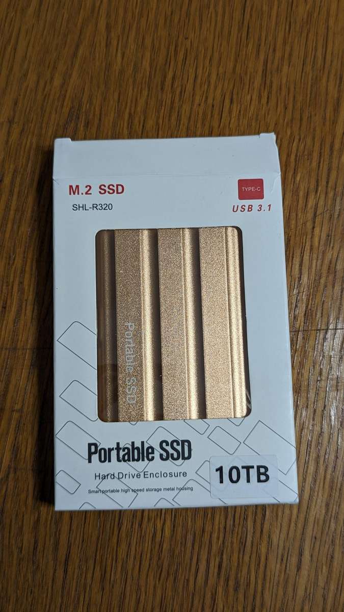 10TB-ULtra thin  Portable SSD Type-C USB 3.1 External Drive