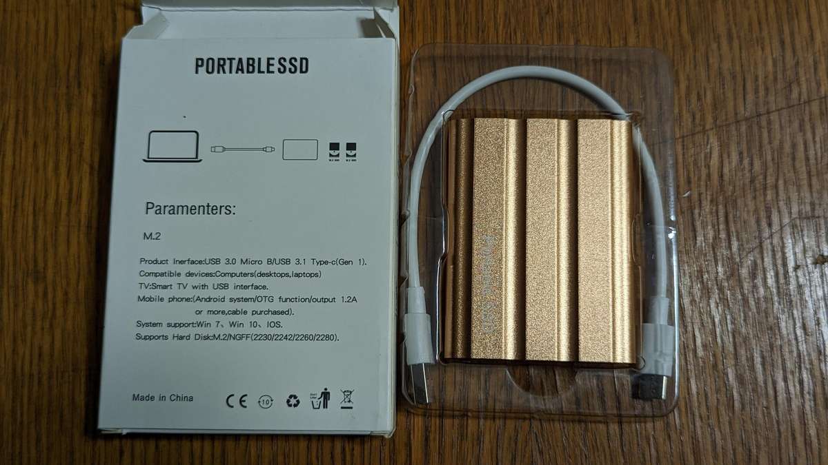 10TB-ULtra thin  Portable SSD Type-C USB 3.1 External Drive